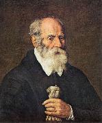 BASSETTI, Marcantonio Portrait of an Old Man with Gloves 22 oil